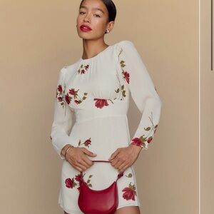 Reformation Laken Dress American Beauty - Size 4